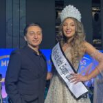 المصمم اللبناني العالمي ماهر غلاييني عضو لجنة تحكيم Miss arab  World europ والملكات يتألقن من تصاميمه.