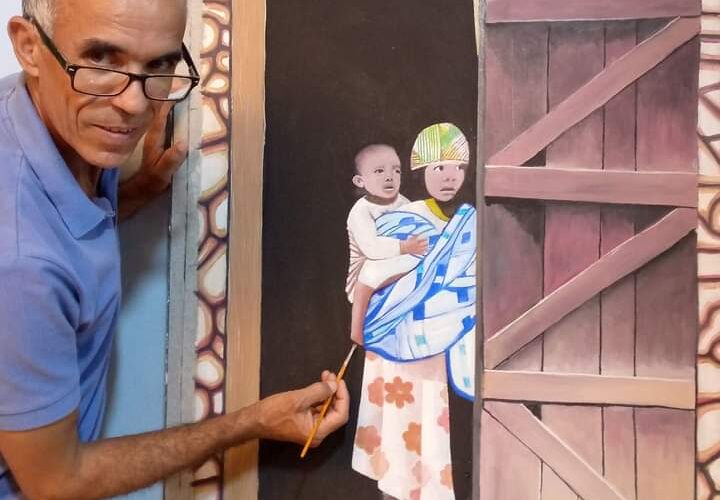 الفنان التشكيلي عبد العزيز اجريري: مسار فني متميز يجمع بين التشكيل والخط المغربي
