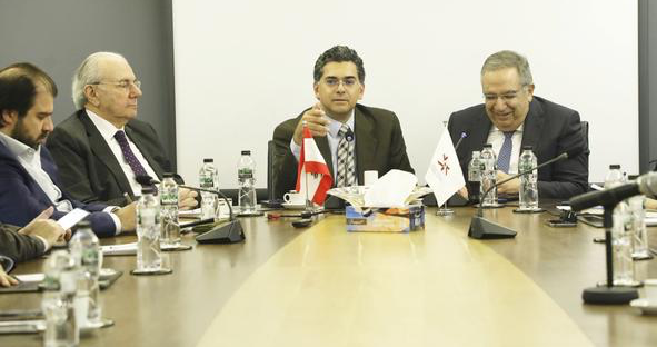 وزير الاعلام بول مرقص يزور جمعية الصناعيين