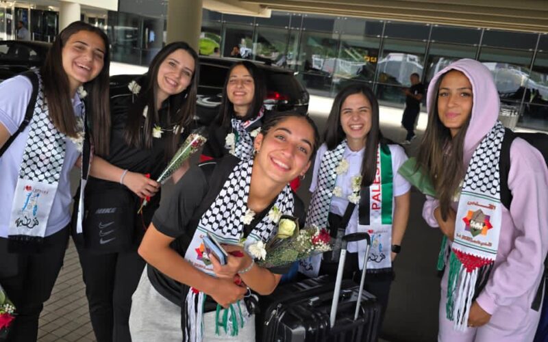 منتخب فلسطين للسيدات يصل إلى لبنان لمواجهة المنتخب اللبناني ودياً استعداداً لتصفيات كأس آسيا 2026