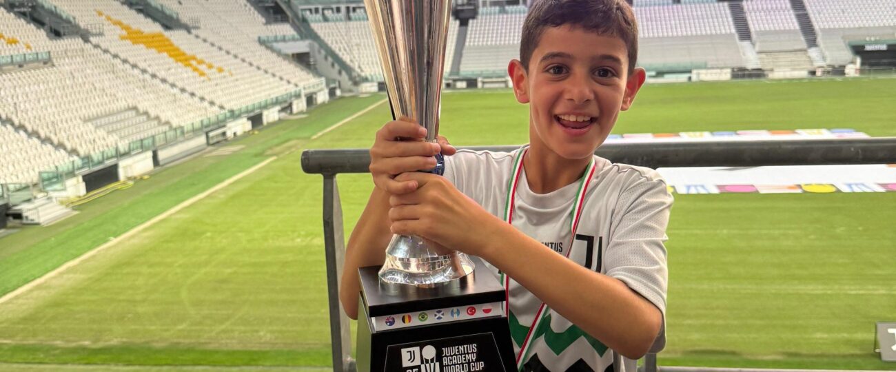 راين أبي نجم يتألّق عالمياً ويفوز ببطولة كأس العالم لأكاديميات جوفنتوس